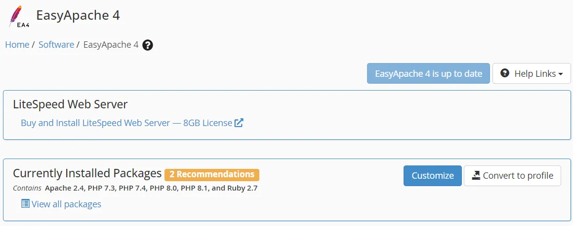 Click on Customize button
